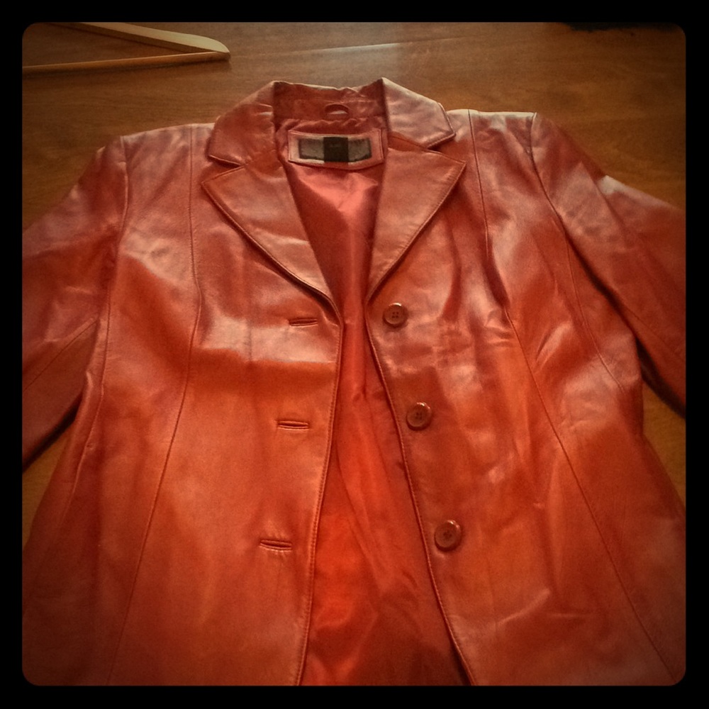 Siena pink light leather jacket